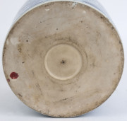A Chinese blue and white brush pot with birds in landscape, Republic period, 20th century, Yongzheng mark to upper lip, ​22cm high, 25.5cm diameter - 3