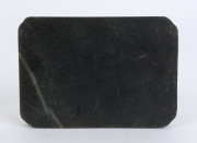 A Chinese carved spinach jade plaque with deer in landscape, Qing Dynasty, 19th century, ​13.5cm high, 19.5cm wide - 2