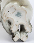 HUTSCHENREUTHER German porcelain Siamese cat statue, mid 20th century, green factory mark to base, 19cm high - 2