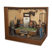 MICHAEL GARMAN American bar scene diorama, limited edition 169/2500, circa 1984, 60cm high, 68cm wide, 52cm deep