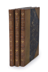 KIPLING, Rudyard (1865 - 1936) "The Fringes of the Fleet", "France at War" and "The New Army in Training" [Methuen & Co Ltd, London, 1915]; small booklets uniformly rebound by Bumpus Ltd., London; 3/4 calf, marbled boards and end-papers. (3 items).