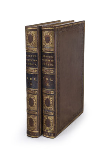 BROWN, John, "The NORTHERN COURTS; containing original memoirs of the Sovereigns of Sweden and Denmark, since 1766...." in two volumes. [London : Archibald Constable & Co., 1818]; full calf binding, with raised bands to spines, gilt titled, embossed decor