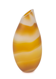 PHILIP STOKES "Hot Pocket" Australian art glass vase, signed "Phil Stokes, 2011", 31cm high