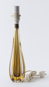 ARTE NUOVA Murano amber and clear glass table lamp, circa 1960, 40cm high