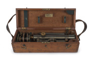 TROUGHTON & SIMMS antique sighting level in original mahogany case, made for Kilpatrick & Co. Melbourne No.660, 19th century, the case 42cm wide