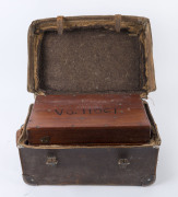 COOKE, TROUGHTON & SIMMS standard English transit 5 inch Vernier theodolite in original mahogany case with additional leather field case and tripod stand, early 20th century, 39cm wide - 2