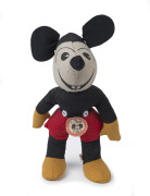 MICKEY MOUSE: early "rat-faced" plush toy by Joy-Toys (Australia), some re-stitching under nose, otherwise well above-average condition, Joy-Toys label on lower-left foot and Walter Disneycopyright label, height 27cm, c.1930s.