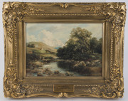 ALLAN RAMSAY (Scotland), On the Noran [Water], oil on board, 1876, with monogram "AR" at left, dated and titled verso, - 2