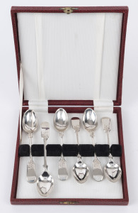 A set of six English sterling silver teaspoons by Joseph Rodgers, circa 1911, ​11.5cm long, 86 grams total
