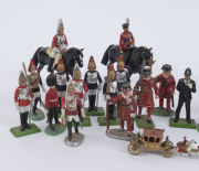 BRITAINS MODELS - PAGEANTRY: lead figures (15), with five on horseback including Queen Elizabeth II, plus another 16 later alloy figures, (31) - 2