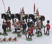 BRITAINS MODELS - PAGEANTRY: lead figures (15), with five on horseback including Queen Elizabeth II, plus another 16 later alloy figures, (31) - 3