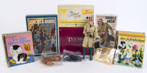 "Mike Hazard Double Agent" action toy with original box together with a selection of board games and Little Golden Books, 20th century, (29 items)