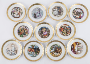 ROYAL COPENHAGEN "The Hans Christian Andersen Plates", limited edition, circa 1975, (11 items), 19cm diameter