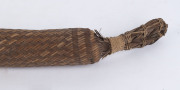 A woven cane salt carrier, Papua New Guinea, early 20th century, ​165cm high - 3