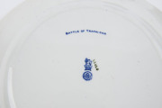 ROYAL DOULTON "Battle of Trafalgar" porcelain plate, pottery box, Chinese jar, and a fossilized tree specimen, (4 items), the plate 26cm diameter - 2