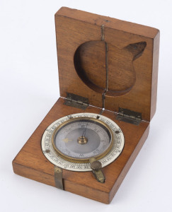 An antique pocket compass by J. WARDALE & Co. in original case, 19th century.