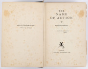 GREENE, Graham, (1904 - 1991), The Name of Action [London : William Heinemann, 1930], original blue cloth boards with gilt lettering to spine; ex-library copy, with defects. With original 1967 letter from Josephine Reid, Greene's secretary, in which she w - 2