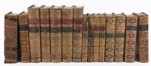 HISTORY OF ENGLAND antique leather bound books together with a volume of Shakespeare, 19th century, (15 items)