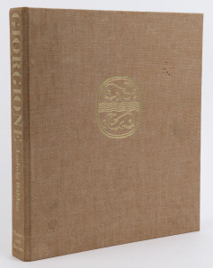 BALDASS, Ludwig. Giorgione. Notes On The Plates By Gunther Heinz With 26 Colour Plates And 56 Monochrome Plates, [Thames & Hudson, Lon. 1965], hardcover brown cloth boards with pictorial gilt cover and lettering on the spine.