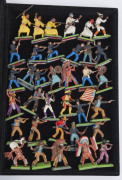 BRITAINS 'DEETAIL' SERIES - PAINTED PLASTIC FIGURES ON METAL BASES: large assortment including on-horseback figures (40) and on-foot figures (67), various series represented include US Cavalry, American Indians, Arab/Bedouin warriors and Mexican-American - 5