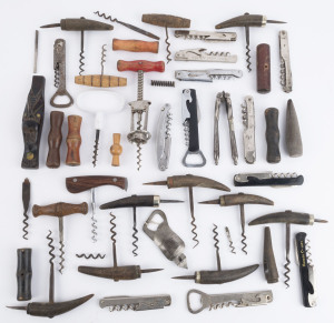 Collection of 29 assorted vintage and antique corkscrews, 19th and 20th century,
