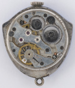 A nursing pendant watch, Swiss manual movement in beautifully enamelled silver case, circa 1925, ​3cm high - 3