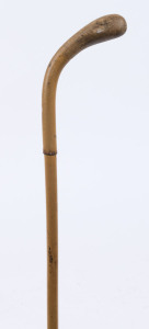 An antique cane walking stick, 19th century, ​93cm high