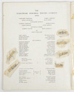 Shakespeare Memorial Theatre 1956 souvenir program with several tipped-in autograph cuttings and individual performance notes for The Merchant of Venice, Othello and Hamlet, all directed by Anthony Quayle. - 2