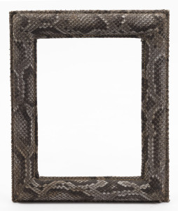 A lizard skin picture frame, 20th century, 32 x 26cm