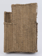 Breast plate body armour, woven cane, Cuirass, Highlands, Sandaun Province, Papua New Guinea, mid 20th century, ​53cm high - 2