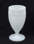Mostly ceramic group with Oliver Hardy pepper pot, "Kilroy was here" shelf sitter (marked 'Renate Australia'), Japanese made "puppy dog" brush pot (repaired), ribbed porcelain vase (height 15cm); also glassware salt & pepper shakers; mid 20th century. (6 - 2