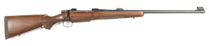 CZ 550 SAFARI CLASSICS B/A C/F SPORTING RIFLE: 375 H&H; 5 shot mag; 25" barrel; exc bore; standard sights & fittings; rifle is "as new" with a full black finish; exc walnut stock with chequered pistol grip wrist & forend; butt with cheek piece; all comple