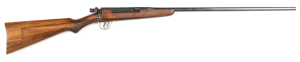 B.S.A. S.M.L.E. S/B SHOTGUN: 410; 23.5" barrel; vg bore; receiver fitted with a long LE Enfield type bolt; retaining 95% original blue finish; g. stock with a 2" extension to the butt; gwo & vg cond. #8449 L/R