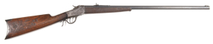 WINCHESTER MODEL 85 LOW WALL SINGLE SHOT SPORTING RIFLE: 32-20 Cal; 27.5" octagonal barrel with standard sights, 2 line NEW HAVEN address & marked THE DAISY SINGLE SHOT RIFLE; g. bore; slight wear to profiles; clear address & markings; blue/grey finish t