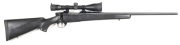 WEATHERBY VANGUARD B/A SPORTING RIFLE: 243 Win; 5 shot mag; 24" barrel; fine bore; no sights fitted & a Nikko Stirling 6x42 scope attached; rifle is "new" with a full blacked finish to all metal; black synthetic chequered pistol grip stock & forend; exc w