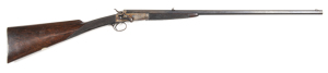 ENGLISH ARMY & NAVY C.S.L. LONDON SIDE LEVER HAMMER S/B ROOK RIFLE: 250-300 Rook; 26" octagonal barrel; g. bore; standard sights, barrel address with hand cut top rib for 5" from the muzzle & 6" from the breech; plain action & t/guard; vg profiles, clear 