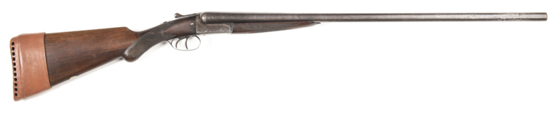 WEBLEY & SCOTT SxS B.L.N.E. SHOTGUN: 12G; 30" barrels; f to g bores with areas of fine pitting; tight on the face; 2¾" chambers, choked FULL & FULL; tapered concaved top rib with WEBLEY & SCOTT BIRMINGHAM to barrels; action with small sections of foliate