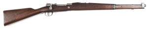ARGENTINE MODEL 1909 CAVALRY B/A CARBINE: 7.65 x 53 Cal; 5 shot mag; 22.75" barrel; vg bore; standard sights; Argentine crest to receiver ring including EJERCITO ARGENTINO MAUSER MOD 1909; sharp profiles & clear markings; retaining 98% original blue finis