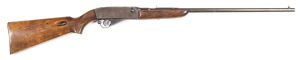 B.S.A. RALOCK S/AUTO SPORTING RIFLE: 22 LR; 12 shot mag; 24" round barrel; g. bore; standard sights, action address & Cal markings; g. profiles & clear markings; retaining 65% blue finish to barrel, thinning in some areas, plum to action; f to g stock & f