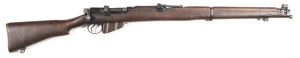 LITHGOW 22 PATTERN 1914 SHORT RIFLE: 22RF; s/shot; 25.2" barrel; g. bore; standard sights & fittings; receiver ring marked M.A. LITHGOW S.M.L.E. III 1941; g. profiles & clear markings; retaining all original blue/grey military finish; g. original stock wi
