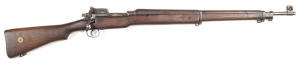 R.E. P14 B/A SERVICE RIFLE: 303 Cal; 5 shot mag; 26" barrel; g. bore; standard sights, including lobbing sights; breech marked R.E. & faint British Acceptance stamp; g. profiles; blue/grey patina to barrel, fittings, receiver, floor plate & t/guard; g. st