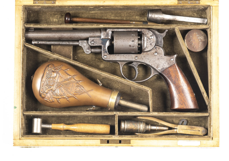 STARR ARMS COMPANY M.1858 D/A ARMY PERCUSSION REVOLVER: 44 Cal; 6 shot non fluted cylinder; 153mm (6") round barrel; g. bore; standard sights & fittings; STARR's PATENT JAN 15 1856 to lhs of frame, STARR ARMS CO NEW YORK to rhs; g. profiles & clear markin