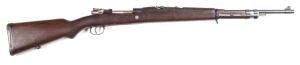 MAUSER FAMAGE LIBERIAN B/A RIFLE: 30-06 Cal; 5 shot mag; 23.5" barrel; vg bore; standard sights & fittings & dated 1952; g. profiles & clear markings; vg blue/black military finish to barrel, receiver & fittings; bolt in the white; g. original stock; gwo 