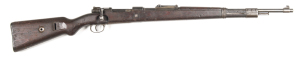 MAUSER GEW 98 B/A SERVICE RIFLE: Converted to 7.63 & so marked; 5 shot mag; 23½" barrel; g. bore; standard sights & fittings; breech marked WAFFENFABRIK MAUSER OBERNDORF A/N & dated 1917; blue/black finish to barrel & receiver; grey to fittings & t/guard;