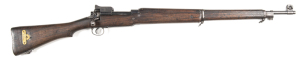 WINCHESTER P14 B/A SERVICE RIFLE: 303 Cal; 5 shot mag; 26" barrel; g. bore; standard sights & fittings; breech marked with a small star within a circle & W. 187164; side rail with á & inspection mark; g. profiles & clear markings; thin blue military finis