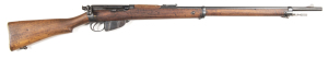 BRITISH B.S.A. M.L.E. B/A SERVICE RIFLE: 303 Cal; 10 shot mag; 30.2" barrel; f to g bore; standard sights & fittings; receiver ring marked V.R., ROYAL CYPHER B.S.A. & M CO, dated 1896 L.E. 1; g. profiles & clear marking; blue/grey patina to barrel, receiv