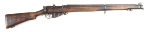 LITHGOW S.M.L.E. MKIII* B/A TARGET RIFLE: 303 Cal; 10 shot mag; 25.2" barrel; g. bore; standard front sight, rear sight removed, central No.4 base plate to lhs of action; g. profiles & clear markings; g. stock with minor marks; gwo & cond. #30634 all matc