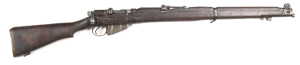 ENFIELD SHT MK III* B/A SERVICE RIFLE: 303 Cal; 10 shot mag; 25.2" barrel; g. bore; standard sights & fittings; receiver ring marked GR, ROYAL CYPHER ENFIELD & dated 1916 SHT LE III*; DáD to the breech; g. profiles & clear markings; blue/grey finish to al