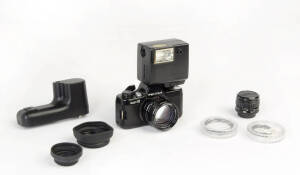 ASAHI KOGAKU (Japan): Pentax Auto 110, c1979-83 [#1366228], complete outfit in original aluminium fitted carry case.&nbsp;