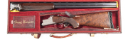 WINCHESTER GRAND EUROPEAN U/O SHOTGUN: 12G; 30" barrels 2¾" chambers, tight on the face, choked FULL & MOD; vg bores; ventilated rib; heavily engraved action with foliate designs & having a matte finish; full blue finish to barrels; select chequered walnu